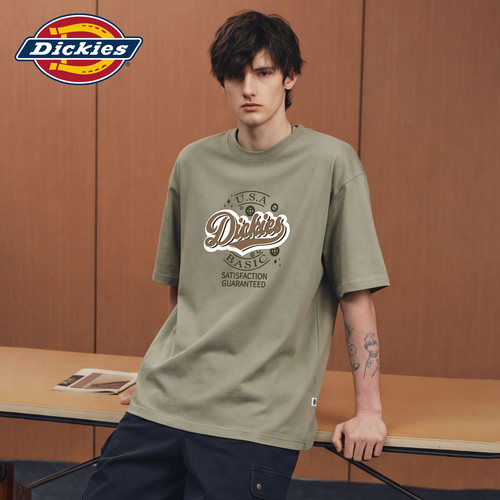Dickies重磅纯棉短袖T恤男夏季