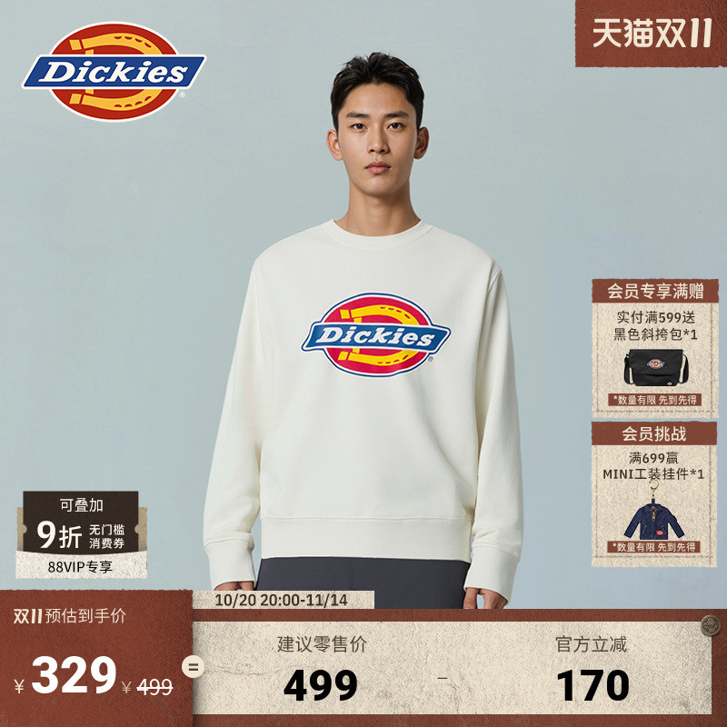 Dickies经典三色大LOGO卫衣