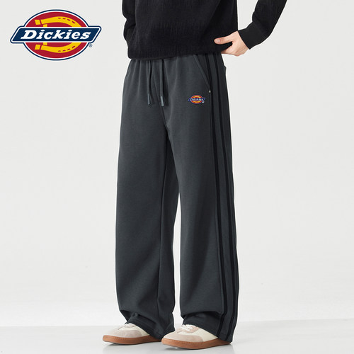 Dickies简约拼接条纹针织休闲裤