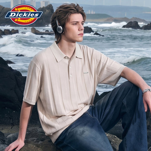 Dickies帝酷适针织短袖POLO衫男