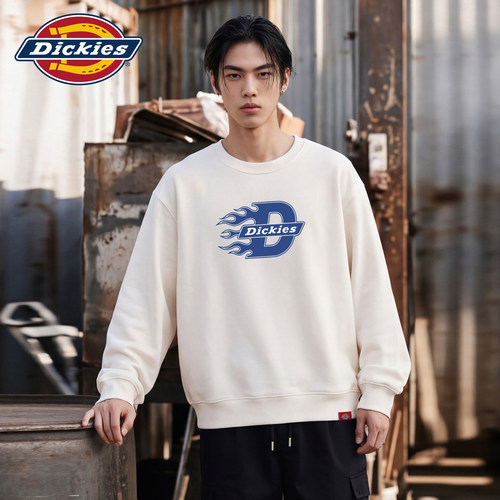 Dickies男秋季潮牌宽松圆领卫衣