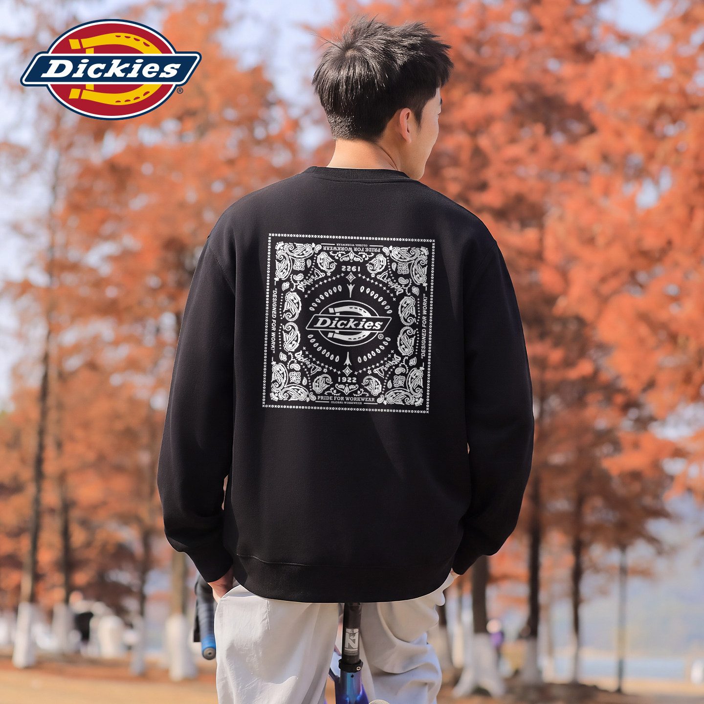 Dickies重磅圆领舒适卫衣男图片