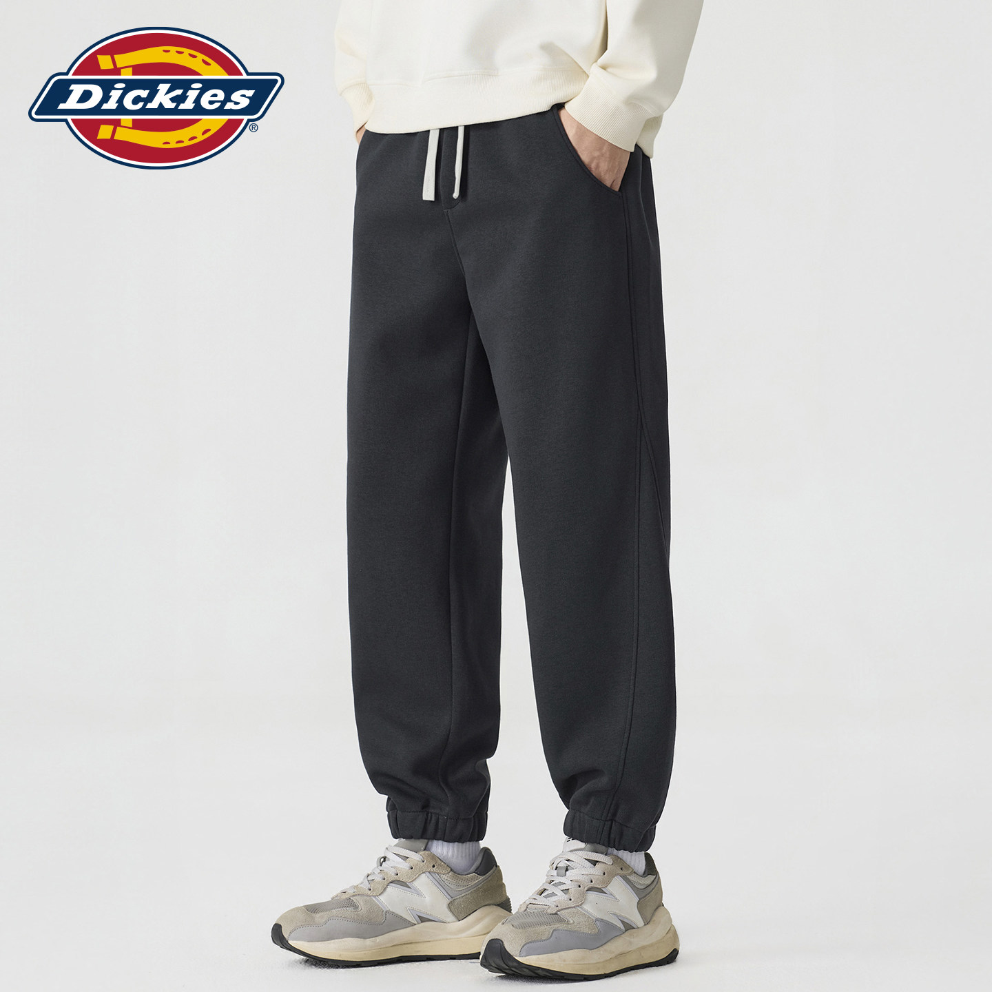 Dickies帝酷适春秋季新款针织卫裤男士潮牌百搭宽松束脚休闲裤子Y