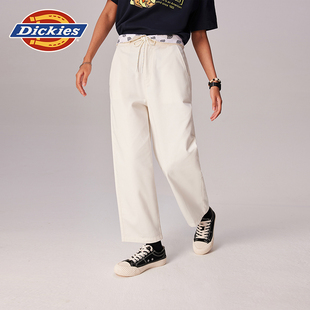 Dickies帝酷适26女式可下折腰头宽腰袢带工装休闲裤宽松下装长裤J