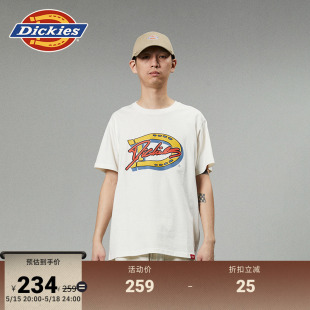 男女情侣 T恤 字母印花圆领短袖 Dickies24春夏新品