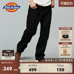 Dickies宽松廓形休闲秋冬牛仔丹宁工装 男女情侣cleanfit风 长裤