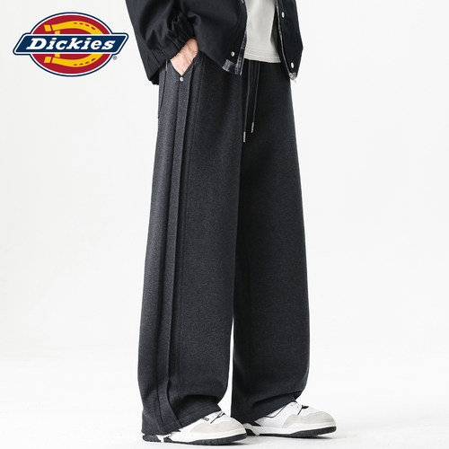 Dickies美式抽绳条纹针织卫裤