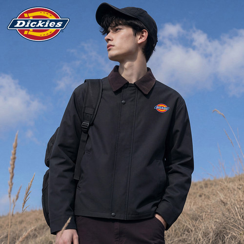 Dickies印花撞色翻领夹克外套