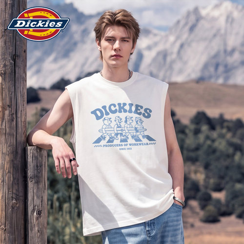 Dickies男夏季纯棉街头坎肩背心