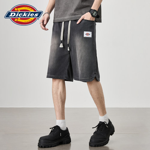 【莱赛尔】Dickies帝酷适天丝牛仔短裤男士夏季中裤直筒五分裤子M