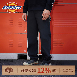 裤 工装 男女情侣J 休闲宽松长裤 Dickies帝酷适26春秋宽腿微锥伐木裤