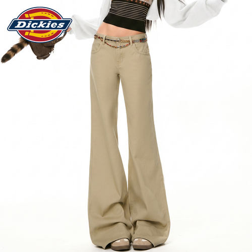 Dickies帝酷适低腰微喇牛仔裤女Y