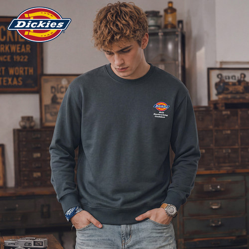 Dickies简约小标套头长袖卫衣