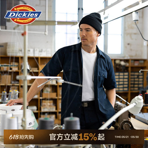 休闲短袖工装Dickies翻领