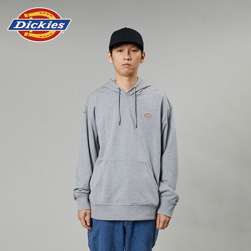 Dickies三色logo贴布绣连帽卫衣