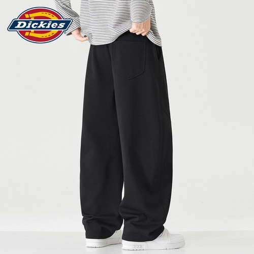 Dickies宽松阔腿针织弯刀卫裤