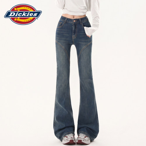 Dickies帝酷适美式微喇牛仔裤女Y