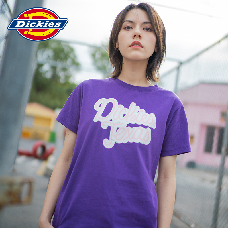 Dickies字母印花短袖T恤 短袖t恤女宽松全棉舒适短Tee DK007394