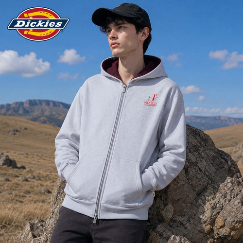 Dickies百搭长袖拉链卫衣外套