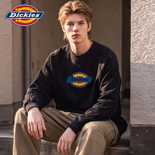 Dickies男秋季美式套头圆领卫衣