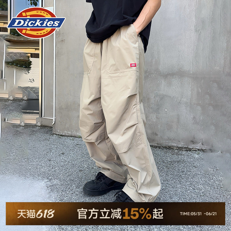 Dickies帝酷适长裤春秋膝盖网面内里降落伞裤休闲工装裤男女情侣J