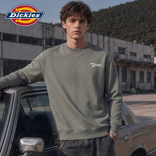 Dickies美式简约圆领套头卫衣