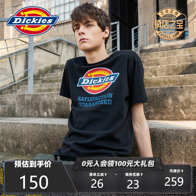 DickiesLOGO款短袖T恤男 字母印花情侣款休闲TEE 新品DK007088