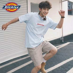 体恤衫 t恤男冰川蓝色宽松基础款 纯棉圆领短袖 Dickies帝酷适夏季