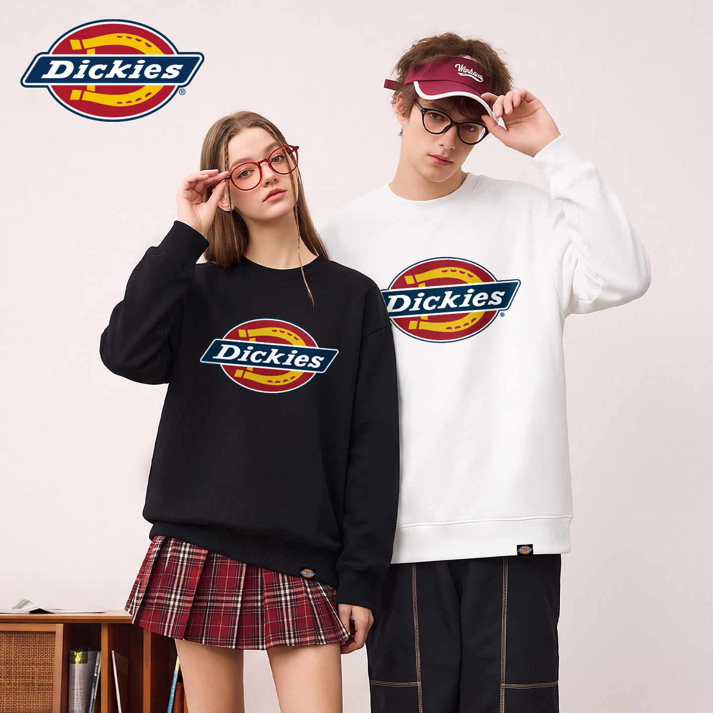 Dickies重磅圆领舒适卫衣男图片
