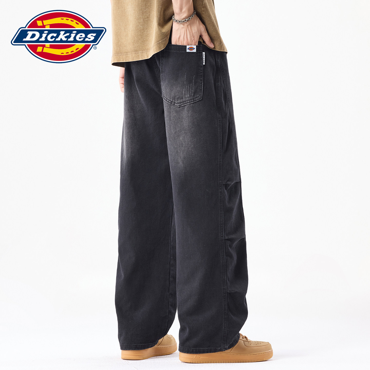 Dickies水洗抽绳休闲牛仔裤图片