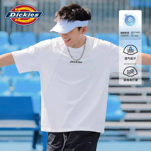 dickies美式重磅拼接短袖