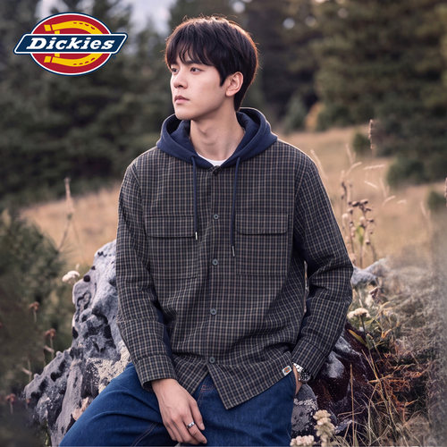 Dickies男秋季宽松长袖衬衣外套
