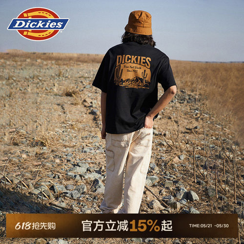 Dickies短袖T恤背后大印花