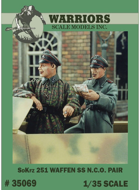 WARRIORS#35069 1/35二战德国SD.KFZ 251树脂模型兵人