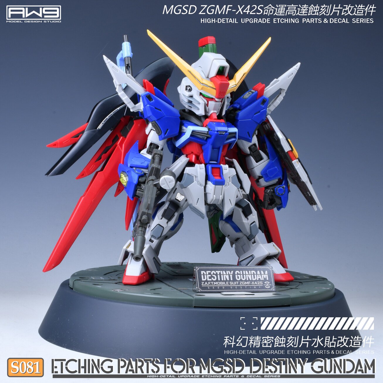 S81  MGSD ZGMF-X42S命运高达细节蚀刻片改造件(带背胶）图片