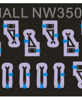 NW35084 1/350 1/700 舰船改造用船钟小号6个