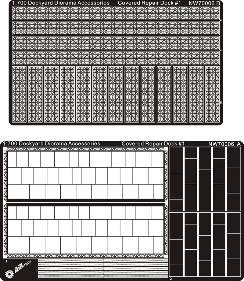 船厂码头情景建筑维修NW70006