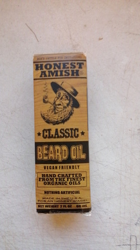 现货 美国正品 Honest Amish Classic Beard Oil 2oz