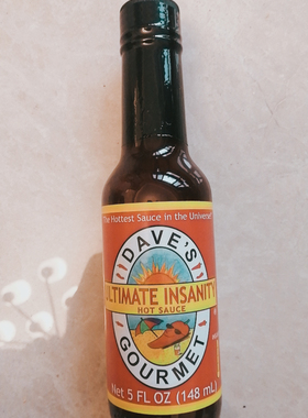 现货Dave's Gourmet Ultimate Insanity Hot Sauce, 5-Ounces