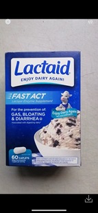 Fast Chewables Act Intolerance 60颗 Lactose 现货秒发Lactaid