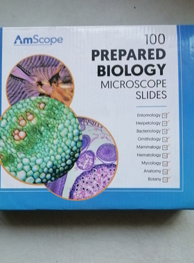 AmScope PS100E Basic Biology Prepared Slide Set 现货