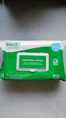 Clinell Universal Cleaning and Disinfectant Wipes Surfaces