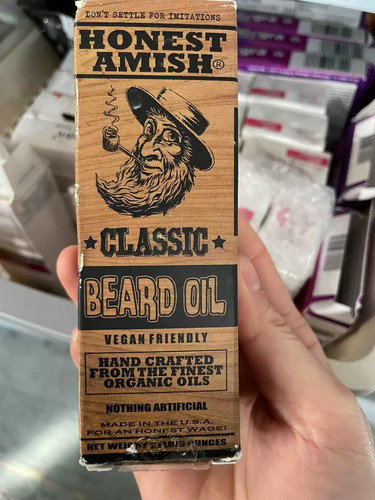 现货Honest Amish Classic Beard Oil 2oz