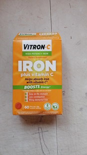 现货美国Vitron-C High Potency Iron Supplement with Vitami 60