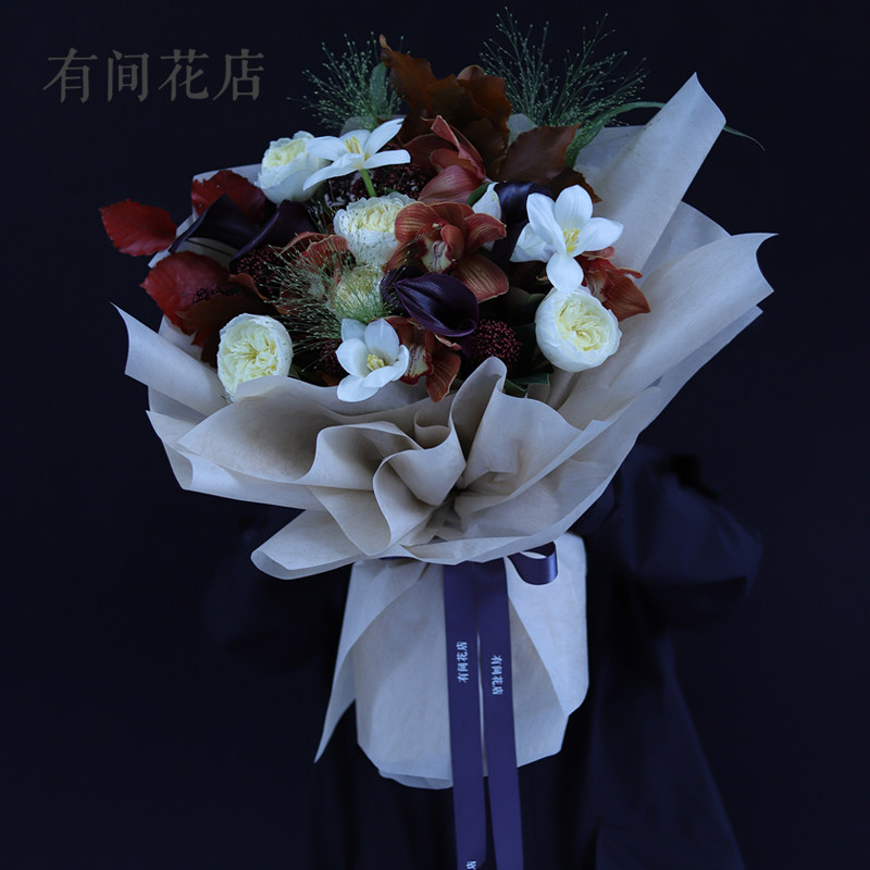 有间花店定制花束伊夫伯爵丁香花