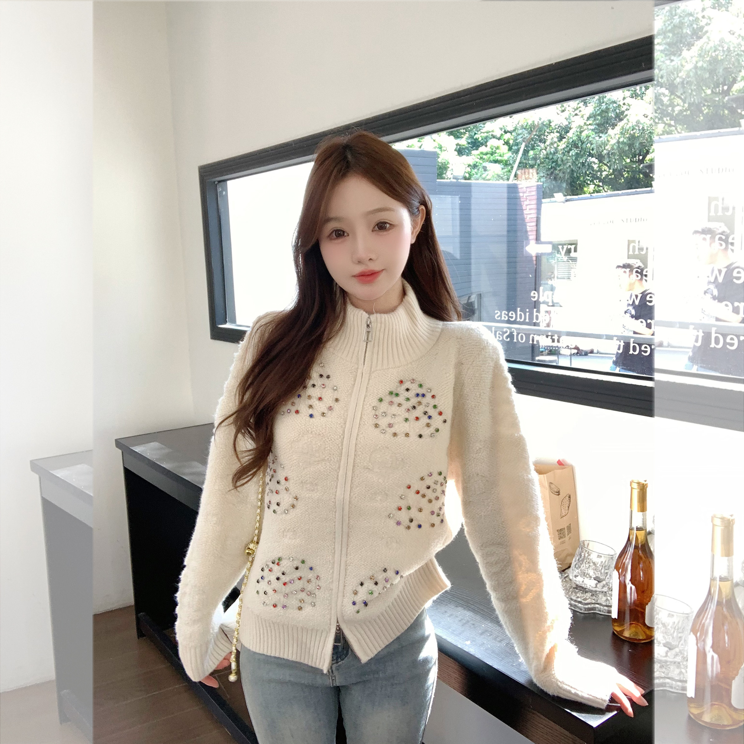 钟菲巨好看早秋穿搭新款毛衣百搭长袖针织开衫女羊毛韩系漂亮外套,女装/女士精品,毛针织衫,淘宝优惠券,粉丝福利购,淘宝优惠卷