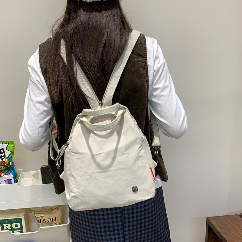 多用双肩包女包2025新款春夏百搭女士包包防水书包便携旅行小背包