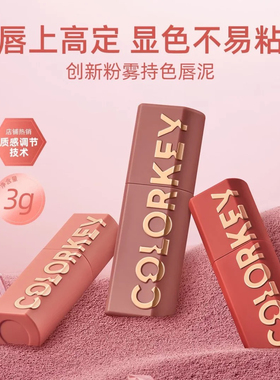 Colorkey珂拉琪粉雾唇泥N06唇釉唇彩608显白红棕N08干枯玫瑰N03