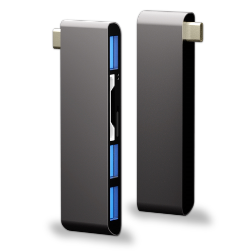浮太USB C Typec笔记本扩展坞USB集分线器转换接头多口3.0HUB雷电3 电脑手机外接U盘一拖四usp接口延长