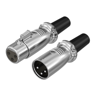 浮太3芯卡农焊接头三芯卡农母焊接对接90度弯头话筒电容麦克风头